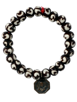 black white bracelet
