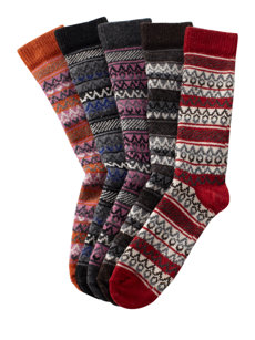 nordic fairisle socks