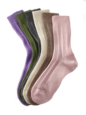 ladies cashmere socks 