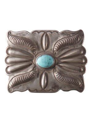 single stone round buckle