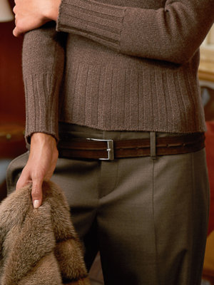 cortina suede belt