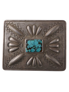 single stone square buckle