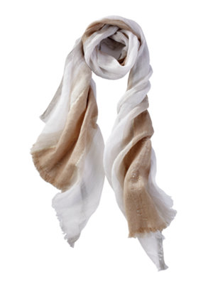metallic stripe scarf