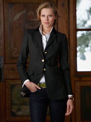 sabina wool blazer anthracite