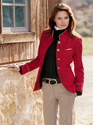 maria red jacket