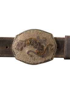 suede buckle belt