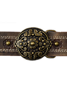 flower buckle studs belt