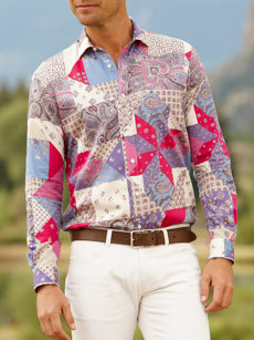 alfredo patchwork shirt