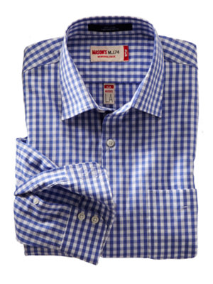 blue gingham shirt 