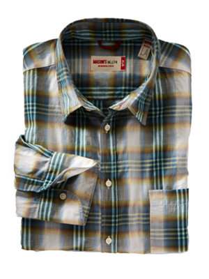 ombre plaid shirt