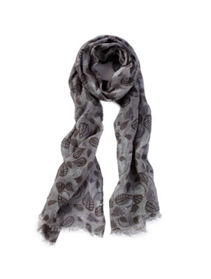 leaf print scarf
