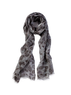 leaf print scarf