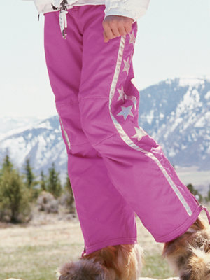 starred silver warm-up flo pant pink