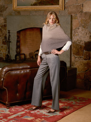 cortina cashmere poncho