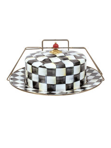 courtly check cake carrier