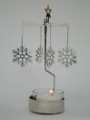 snowflake carousel votive