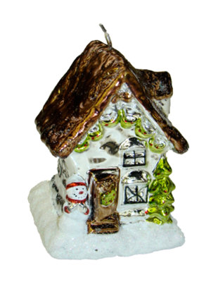 santa's cottage candle