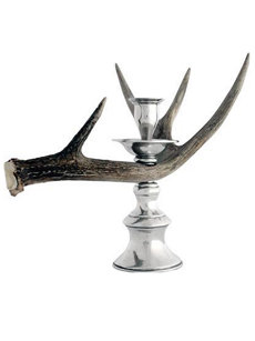 antler candle holder