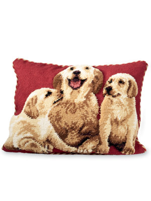 yellow lab pillow