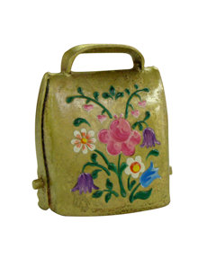 small cowbell with flowers