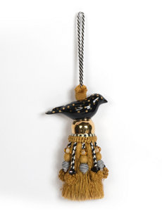 ceramic bird tassel