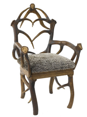 antler arm chair