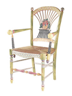 light flower basket armchair