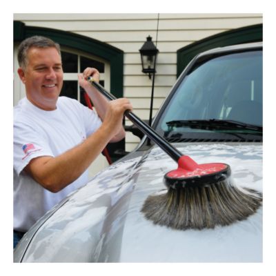 Flow-Through Boar's Hair Brush and Handle