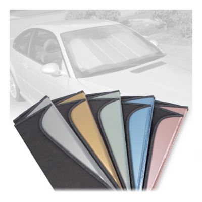 Accordion Windshield Sunshade And Optional Storage Bag