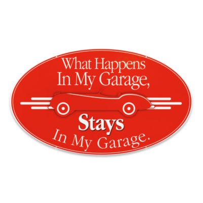 What Happens In My Garage Sign