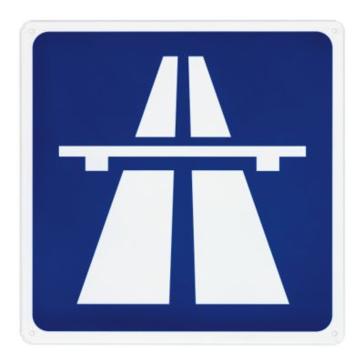 Entering Autobahn Sign