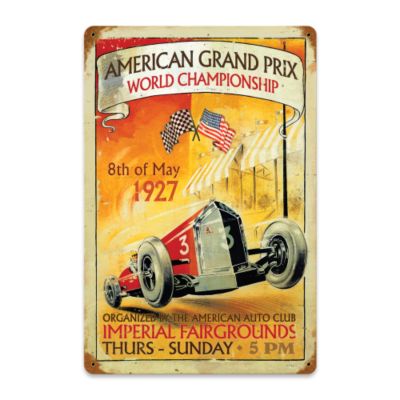 Old Racing Events Garage Signs