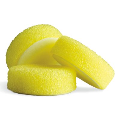 3 Yellow Scrubbing Pads, Set of 3