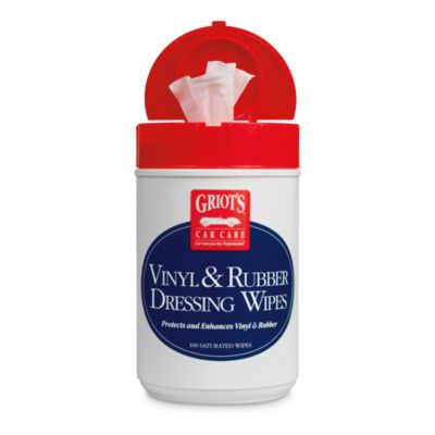 Vinyl and Rubber Dressing Wipes, 100 Count
