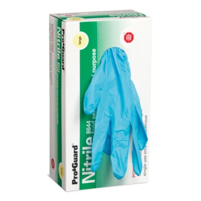 Disposable Nitrile Gloves, 100 Gloves