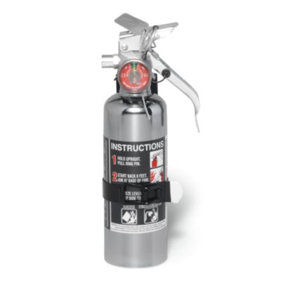 Chrome 1.4 Lbs. Halotron Extinguisher
