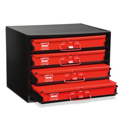 Standard Sliding Rack Cabinet Including 4 Drawers