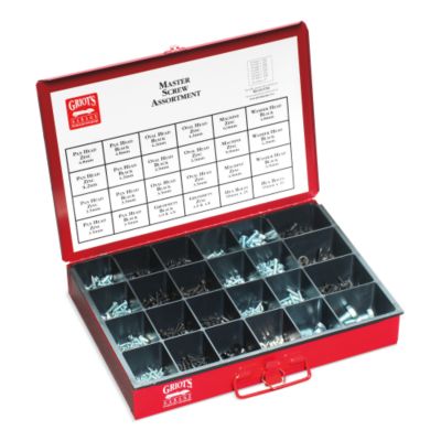 Red Drawer Screw Assortment Set