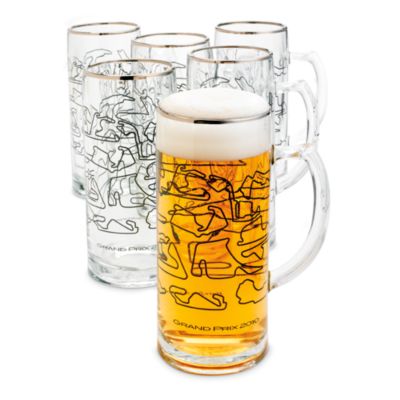 Grand Prix Racetrack Mugs, Set of 6