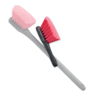 Short Handle Synthetic Tire Brush