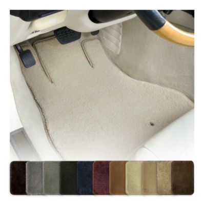 Front and Rear Plush Carpet Floor Mat Set