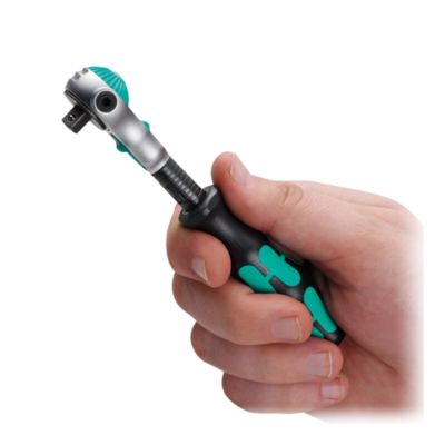 Wera Locking Pivot-Head Zyklop Ratchet, 1/4 Drive