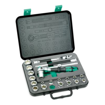 Wera Socket and Zyklop Ratchet Set, 3/8 Drive