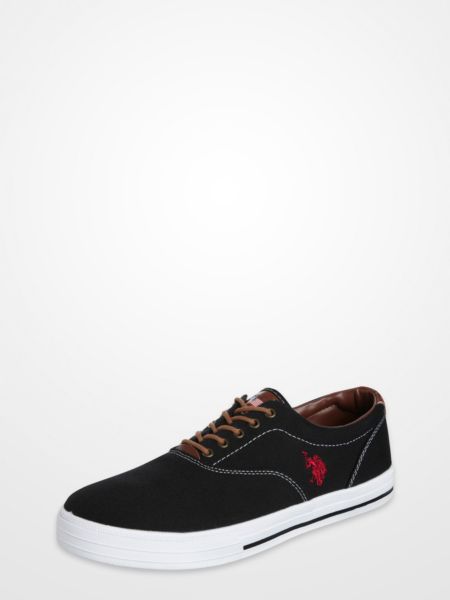 U.S. Polo Assn. Skip In Canvas Black Sneakers