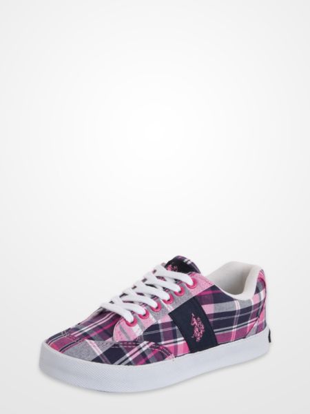 Beverly Hills Polo Club Mackay Pink and Navy Sneakers