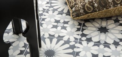 7-7/8" x 7-7/8" marrakesh field, 7-7/8" x 7-7/8" fez field and 7-7/8" x 7-7/8" tangier field in palazzo (photographer: Tom McWilliam)