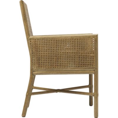Shown in: Pecan finish and Natural Linen fabric