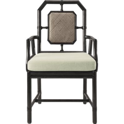 Shown in: Gunmetal finish and Ivory Linen fabric