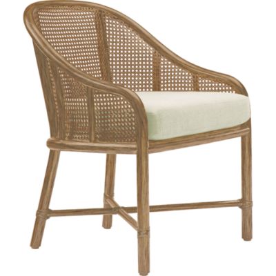 Shown in: Pecan finish and Ivory Linen fabric