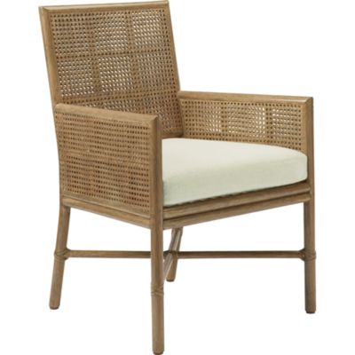 Shown in: Pecan finish and Ivory Linen fabric